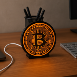 Premium Bitcoin LED Lamp - Decorative Lighting for Crypto Enthusiasts - Premium Quality