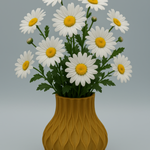 Premium Stylish 3D printed vase with modern twisted design - Premium Quality