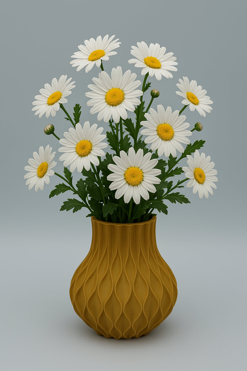 Premium Stylish 3D printed vase with modern twisted design - Premium Quality