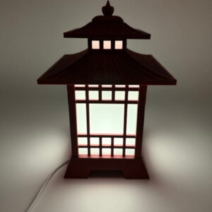 Alternative view of Premium Japanse Pagode Lamp - Unieke LED Tafellamp met Afstandsbediening | Sfeervolle OriÃ«ntaalse Decoratie