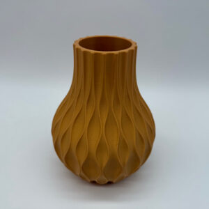 Alternative view of Premium Stylish 3D printed vase with modern twisted design - Premium Quality