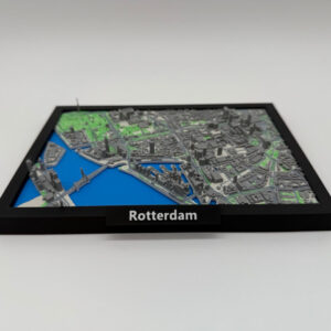 Alternative view of Premium Detailed 3D City Map of Rotterdam - Unique Miniature of the City - Full Color - Premium Quality
