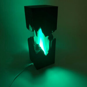 Alternative view of Premium Designer Table Lamp 'Split' with Split Black Design and Color Change - Mood Lamp with Remote Control